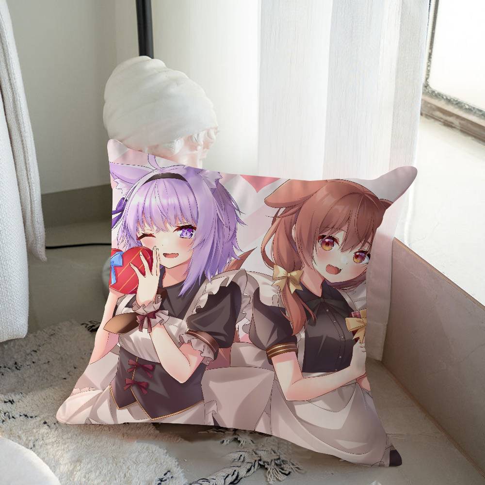 

И-ИНУГАМИ КОРОНЕ Мультяшная Анимация Персонализированная Картинка Текст Домашние Декоративные Подушки Бытовые Подарки 45x45см 16x16Inch