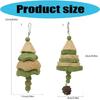 Timothy Alfalfa Pet Cage Enrichment Toy for Rabbits and Hamsters, Small Animal Hanging String for Daily Chew and Mental Stimulation