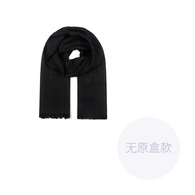GUCCI GG Logo Wool Silk Scarf
