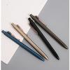 Heavy Click-Activated Q&A Pen: Premium Pocket-Sized Business Pen with Customizable Logo for Advertising and Signatures.
