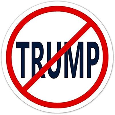 Anti-Trump No Trump Vinyl Bumper Sticker Decal 3inch
