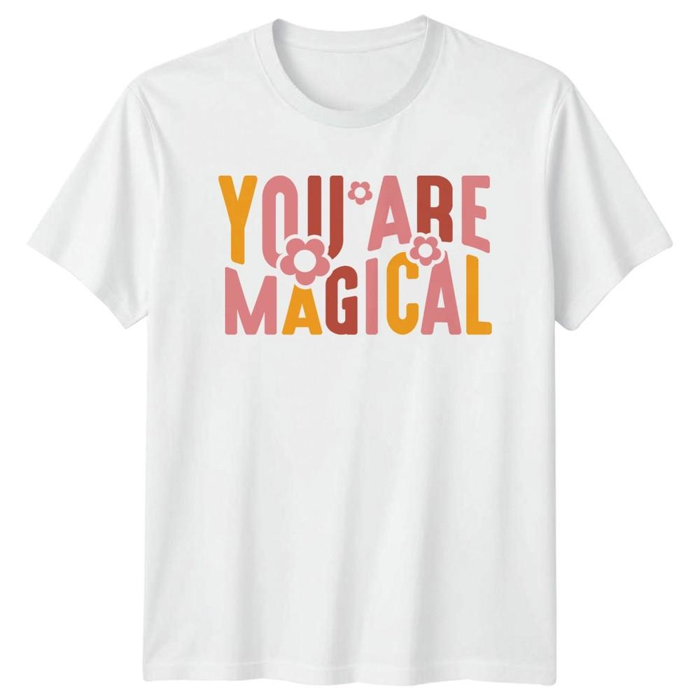 You Are Magical Unisexs TShirt Retro Floral EmpowerUnisext Birthday Gift For Her S