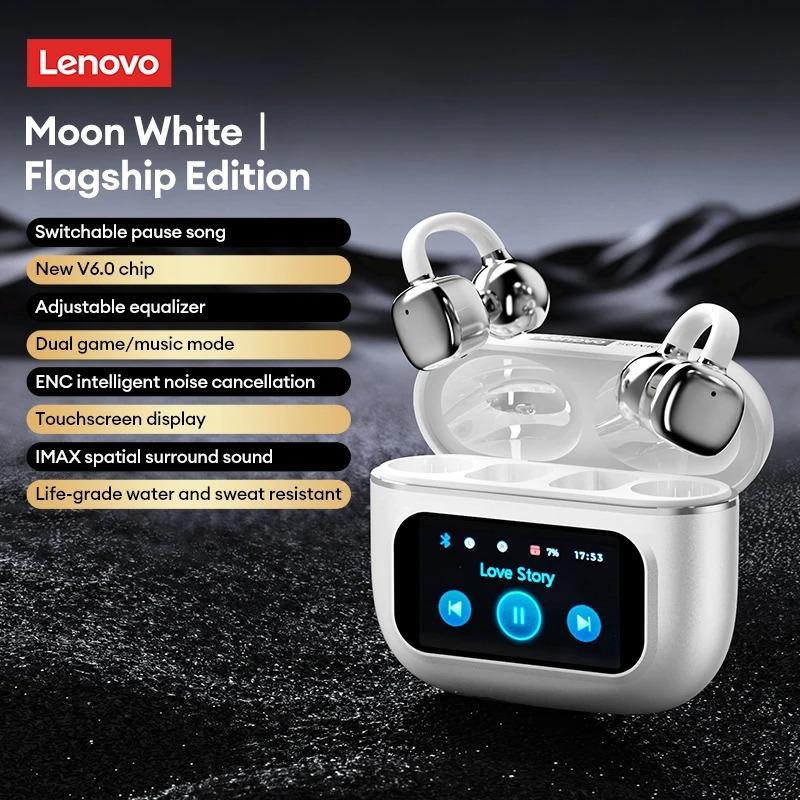 

Оригинальные беспроводные наушники Lenovo RS107 с интеллектуальным сенсорным экраном, Bluetooth 6.0, HIFI стерео наушники, музыка, звонки, игра, наушники с шумоподавлением белый