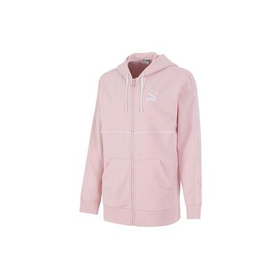 Casual Sports Knitted Breathable Hooded Jacket Women Jackets Pink 531700-36