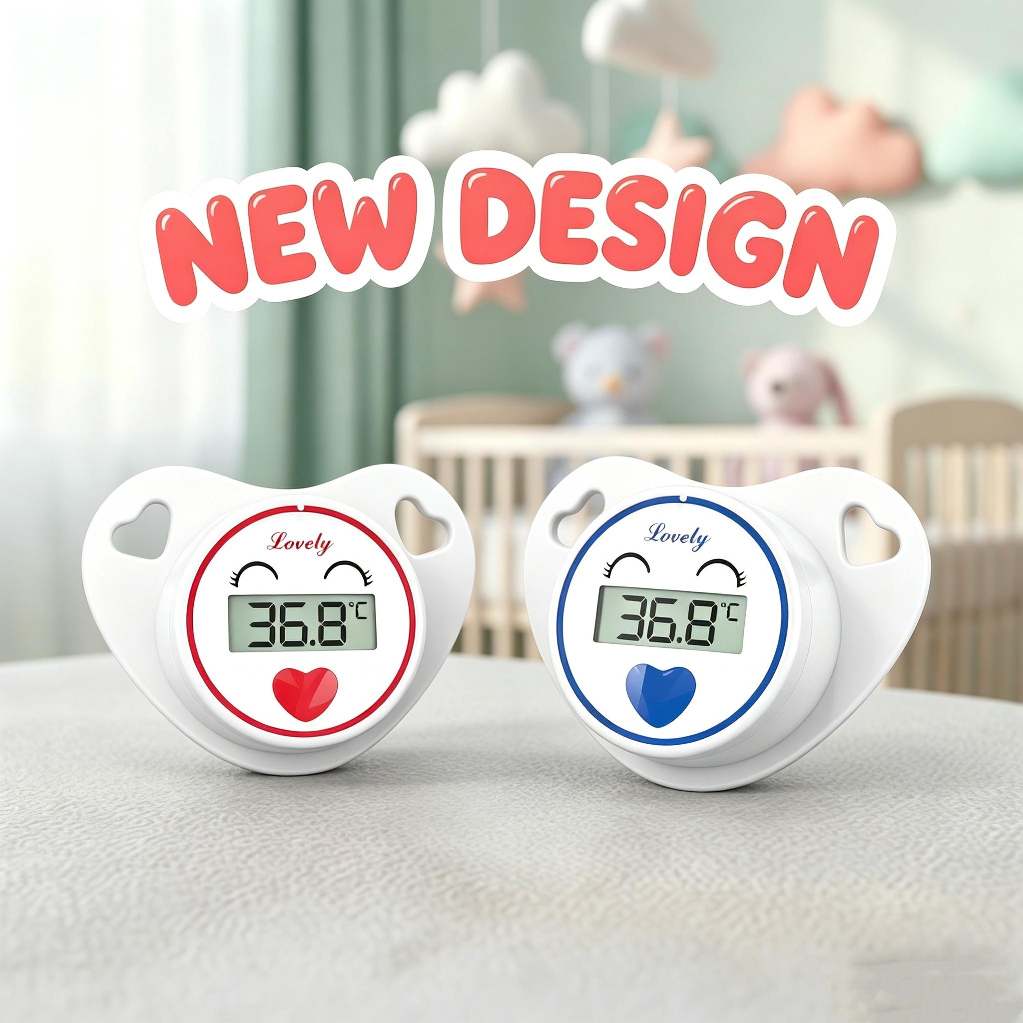 Waterproof Cartoon Baby Digital Thermometers Pacifier Nipple Digital Infant Baby Toddler Digital Thermometer ABS