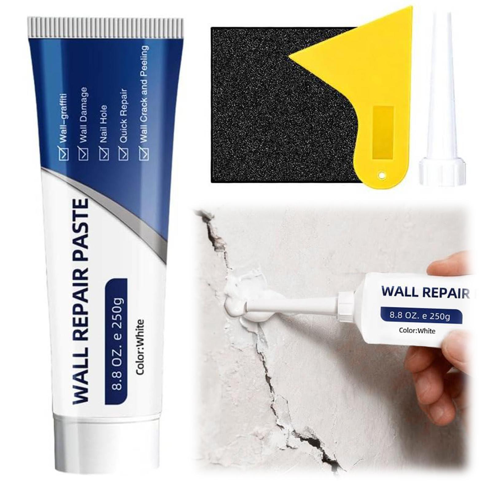 

Drywall Repair Kit Wall Mending Agent with Scraper and Sandpaper Wall Repair Paste Nail Hole Filler for Walls China Mainland