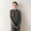 Primo Sguardo Ipnotizzante: Cardigan a maglia larga da donna con colletto alto in cashmere e doppia zip