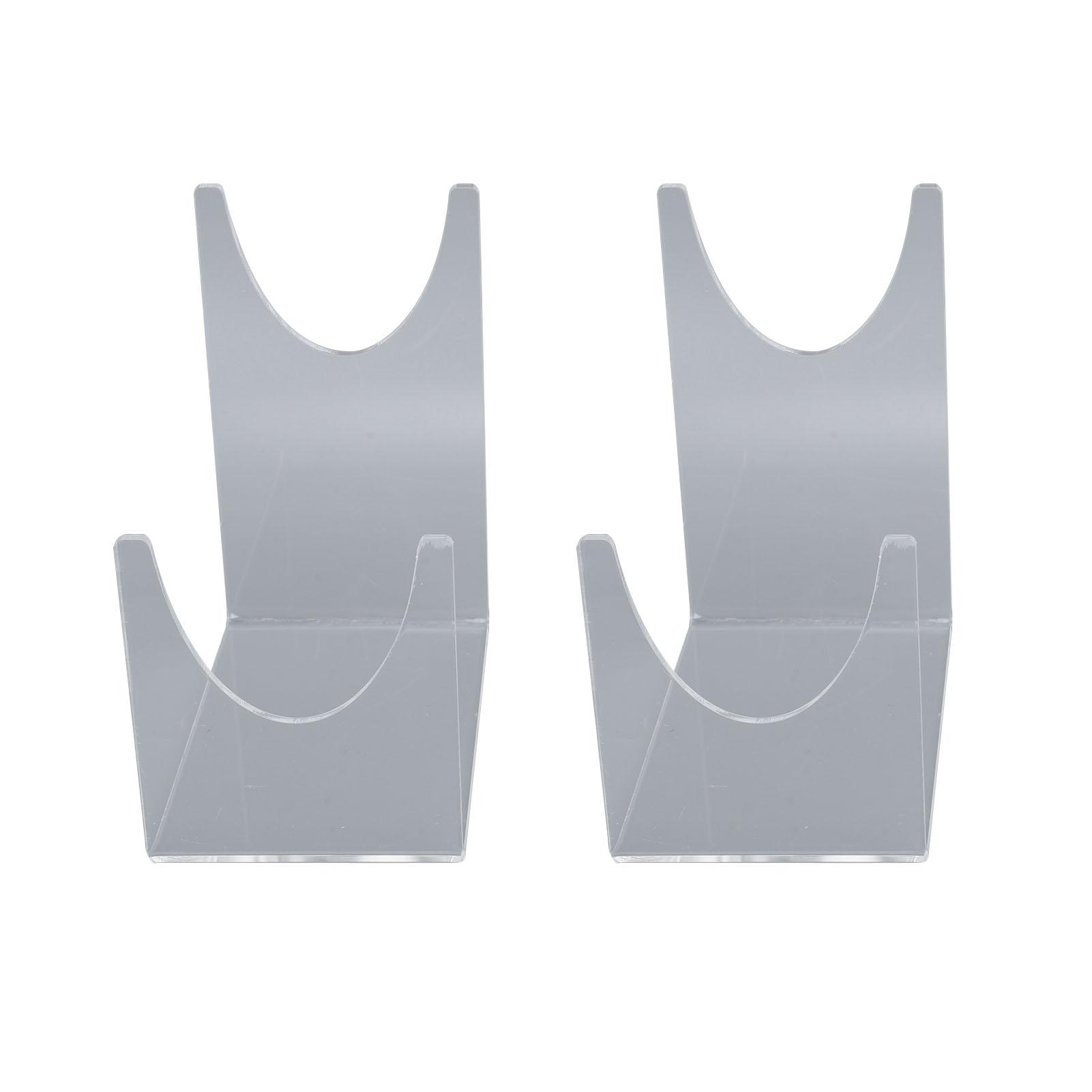 

2pcs Acrylic Shofar Stand Clear Transparent Shofar Stand Sturdy Shofar Holder for Home Office Decor