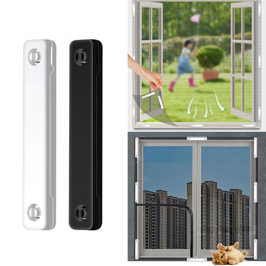 12pcs Magnet Window Screen Clip Insect Protections Window Screen Buckle Magnetic Closure for Sliding Door Household Tool