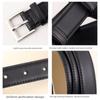Classic Leather Belt For Women With Silver Pin Buckle And Casual Style