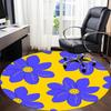 1PC Floral Pattern Chair Carpet for Office, Indoor Non-Slip Washable  Carpet, Soft Comfortable Mat For Office Room yy250930079