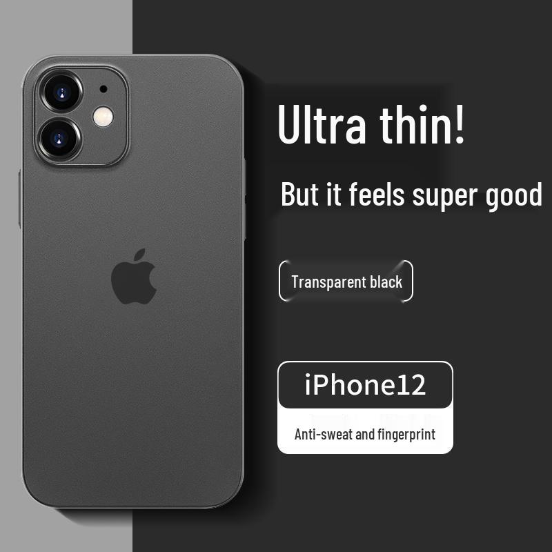 Ultra-Thin Matte Silicone Protective Case for iPhone 12/13 Pro Max with Full Lens Coverage