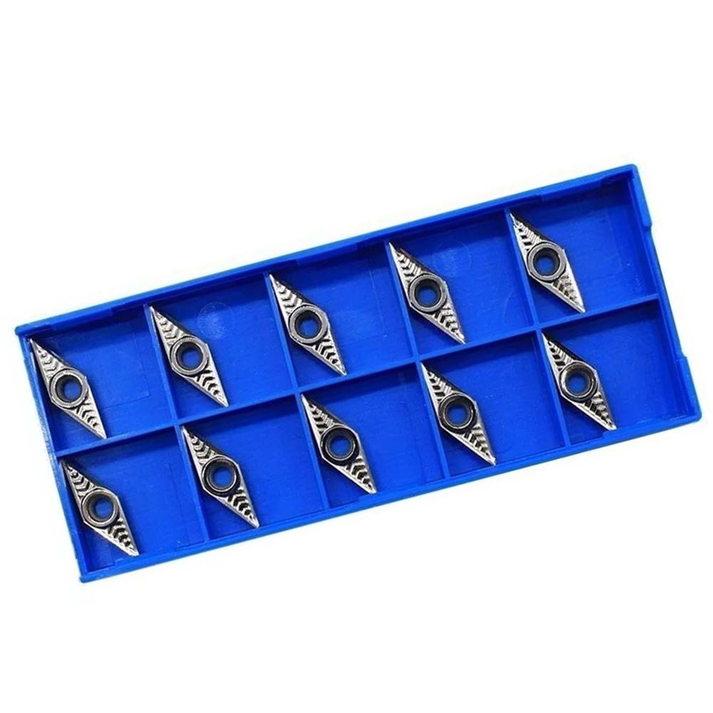 10PCS VCGT110304-AK CNC Turning Insert Carbide Inserts For Processing Steel/Aluminum Parts Intermittent/Continuous Cutting Tools