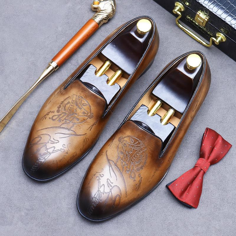 

Винтажные мужские туфли лоферы класса люкс из натуральной кожи 2025 лето дизайнерские брендовые слипоны свадебные деловые социальные туфли 42