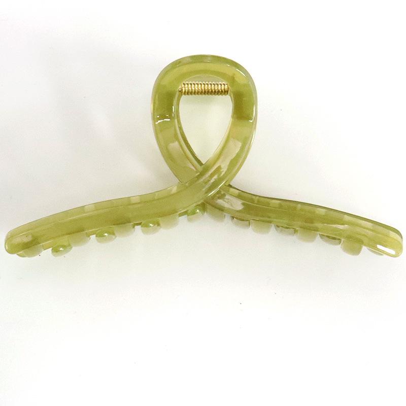 13cm Large Matte Resin Hair Claw Clip for Women - Retro Korean Style Hairpin