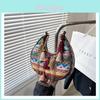 Fashion Ethnic Style Crescent Bag With Tassels And Chain For Daily Women