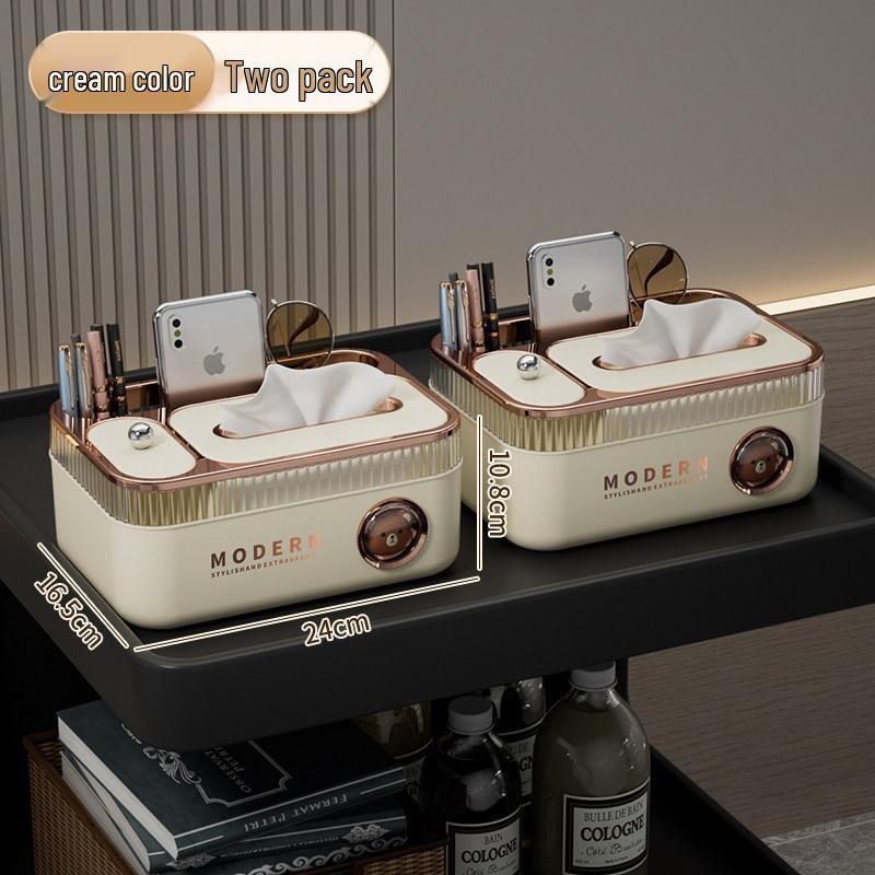 HANDUNYOU Light Luxury Multi-functional Tissue Box