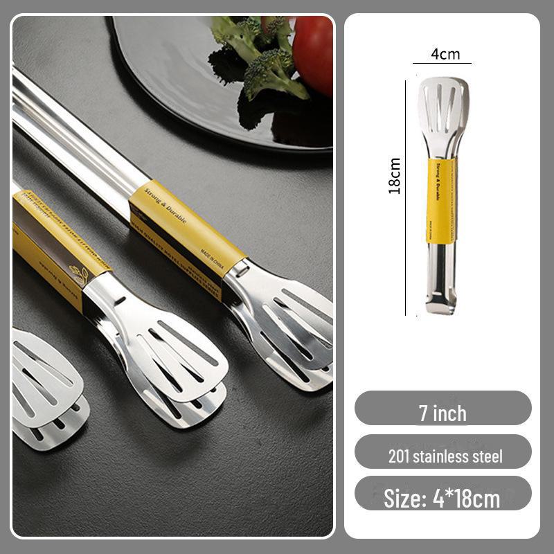 Stainless Steel Korean Barbecue Clip with Silicone Grip