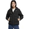 Calvin Klein Casual Short Jacquard Tape Zipper Hooded Down Jacket Women Jackets Black 4WF2O504-001