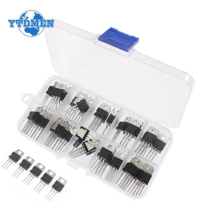 5/50 adet voltaj regülatörü IC kiti LM317T L7805CV L7806CV L7808CV L7809CV L7810CV L7812CV L7815CV L7818CV L7824CV TO-220