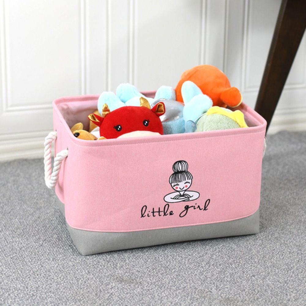 Cartoon Laundry Hamper Space Saving Toy Basket Washing Organizer Foldable Basket  Sundries Storage