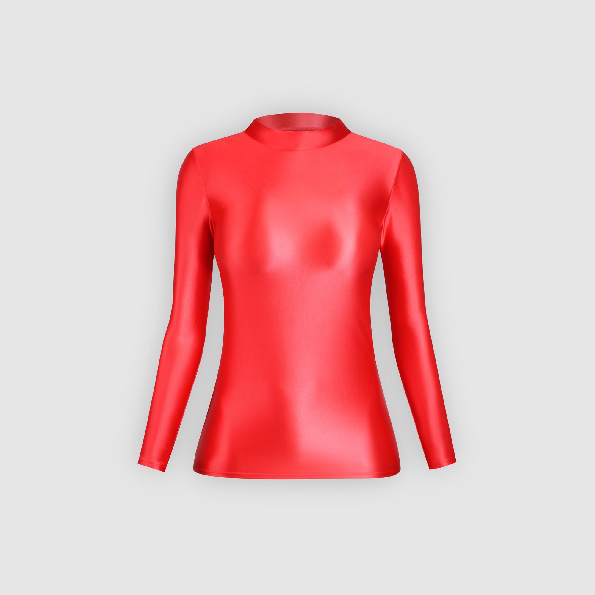 Xclocknyoung Satin Glossy Top Satin Glossy