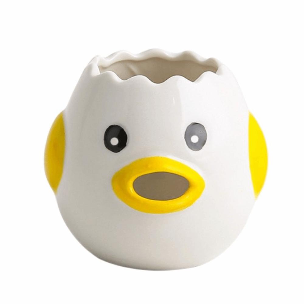 Ceramic Egg White Separator Easy Separation Cartoon Egg Yolk Separator Kitchen Accessories Efficient Egg Liquid Filter