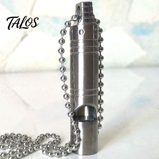 Waterproof Whistle Titanium Alloy Emergency High-decibel Sound Compact Size Loud Survival Portable Safety with Neck Chain Lightweight