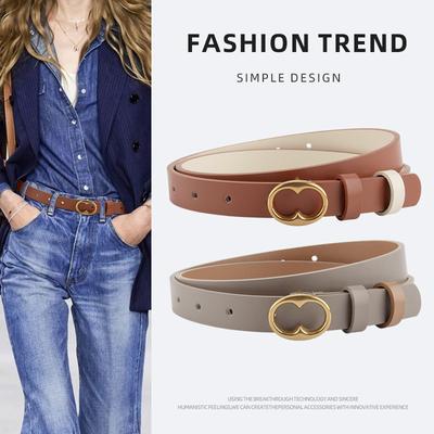 Leather Women'S Fine Belt Coat Decoration With Dress Premium Accessories Waist Belt Girls