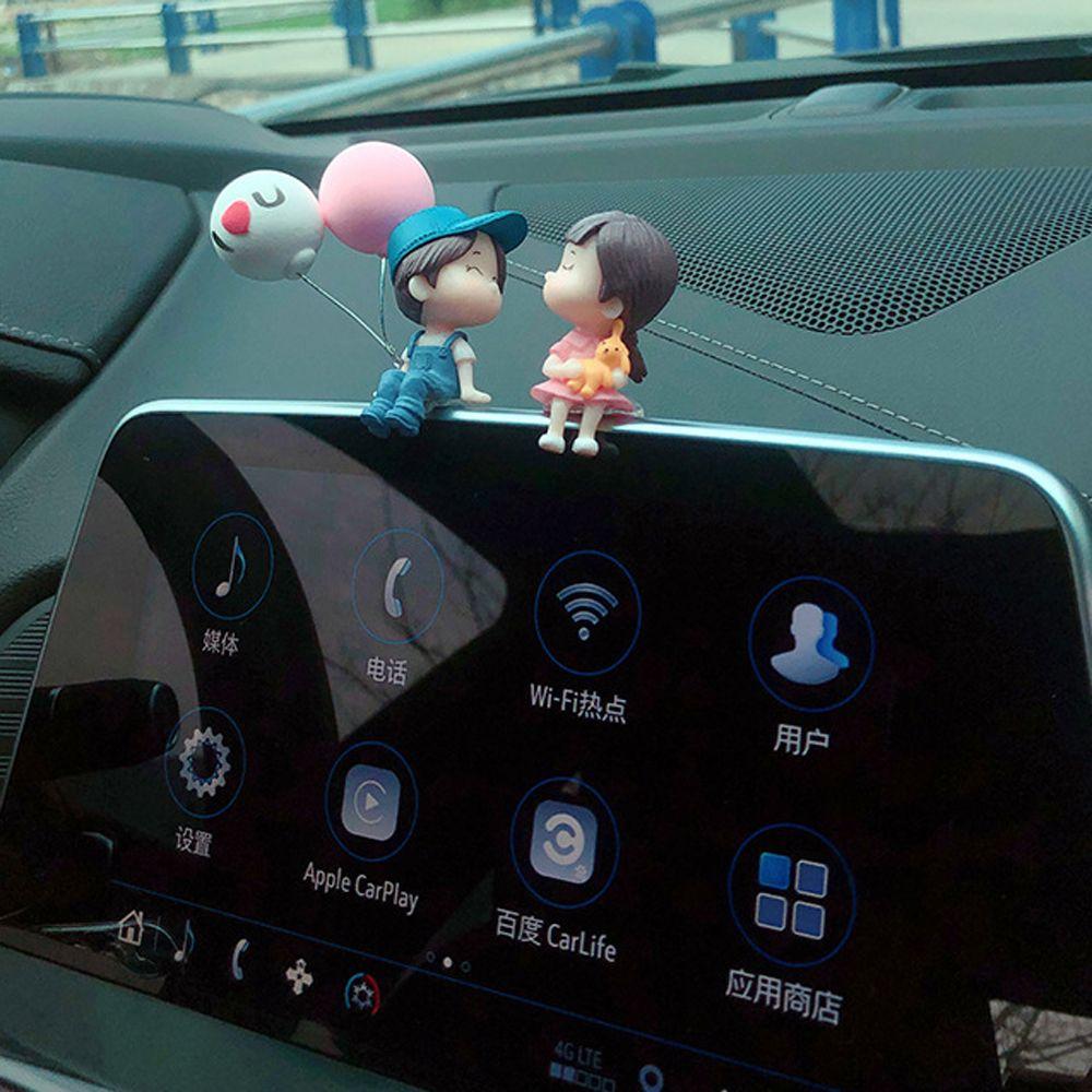 Gifts Cute Center Console Creative Balloon Ornament Action Figure Cartoon Couples Car Decoration