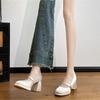 New Chinese Mary Jane high heels women's 2025 spring and autumn wind summer cheongsam shoes horse dress shoes thick heel single shoes women