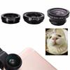 3 in 1 Fisheye Handyobjektiv Weitwinkel Zoomobjektiv Fisheye Makroobjektive Kamera-Kits Mit Clip Objektiv Auf dem Handy Für Alle Smartphones