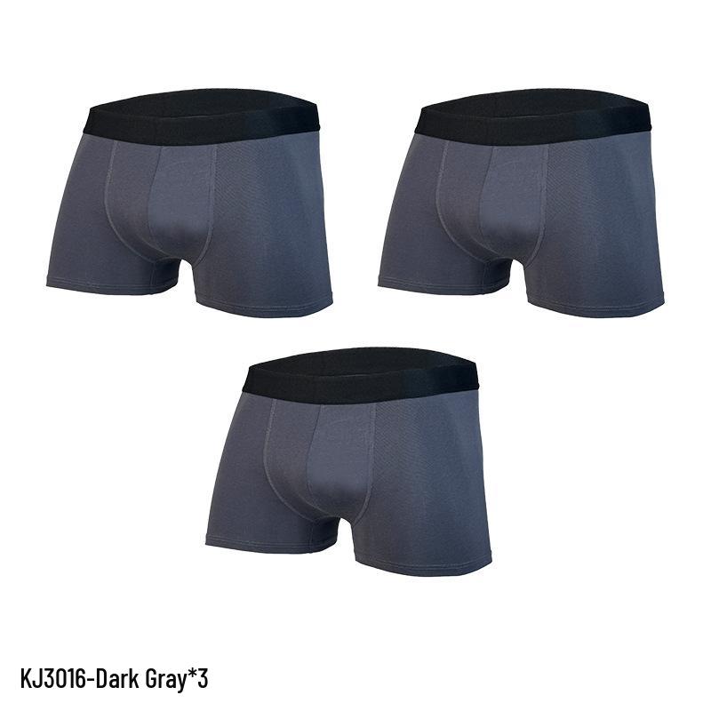 Breathable Cotton Boxer Briefs for Teen Boys - Solid Colors and Plus Sizes
