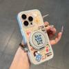 Happy girl applies to Apple 11promax mobile phone case rotating magnetic suction bracket Huawei pura11 Xiaomi vivo