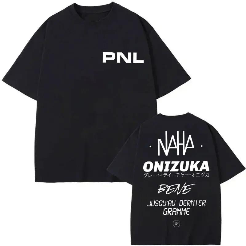 PNL French Rap Group Onizuka Inspired Graphic T-Shirt, Unisex Oversized Streetwear Casual Cotton T-shirt 4XL
