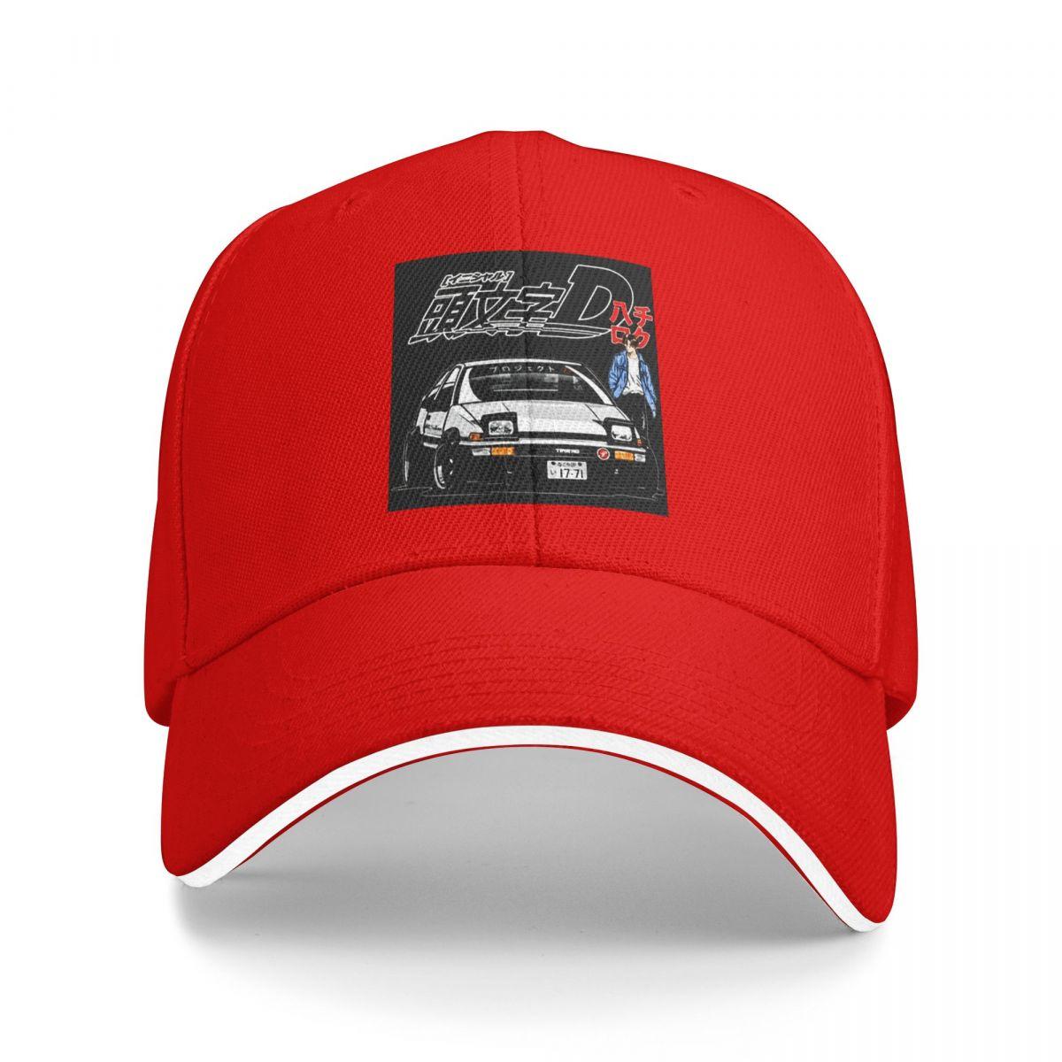 Аниме Дрифт AE86 Initial D Бейсболки Snapback Кепки-бейсболки Дышащие Повседневные Кепки На Открытом Воздухе Унисекс One Size