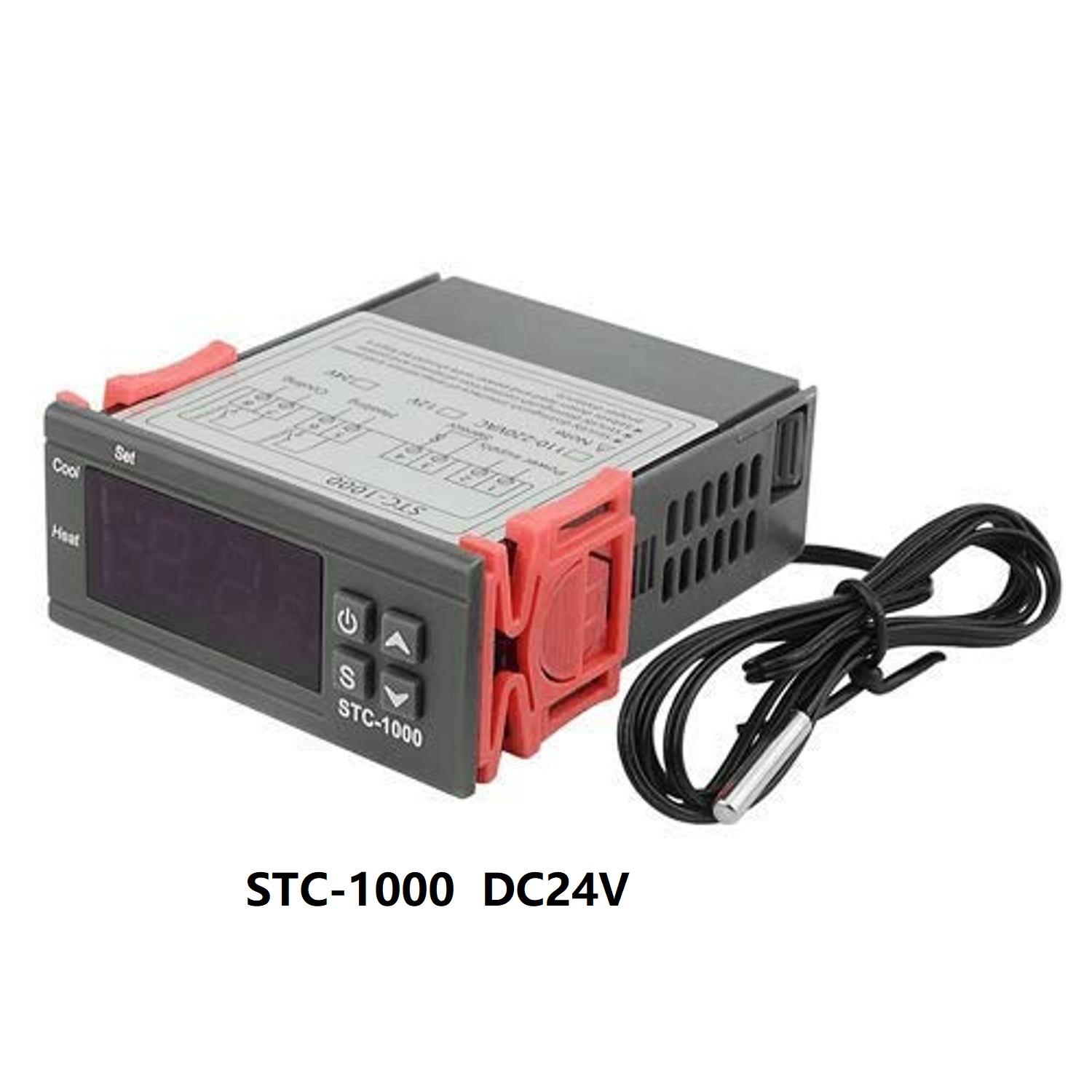 STC 1000 LED digital thermostat for incubator temperature controller thermostat relay heating cooling 12V 24V 110V 220V STC-1000 DC24V