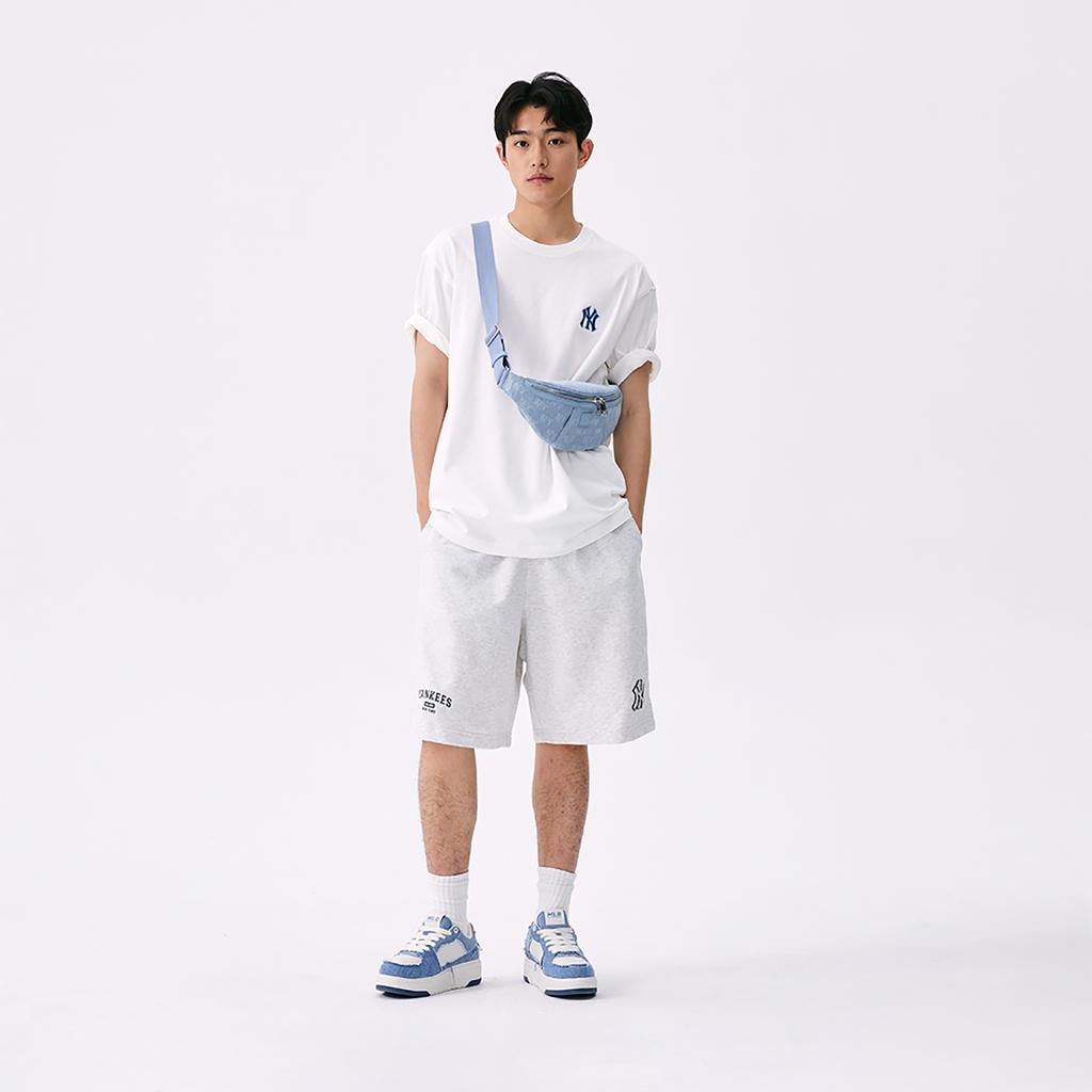 MLB Klobige Liner Rutschfest Abriebfest Niedrig geschnitten Skateboard Schuhe Unisex Blau 3ASXV015N-50BLS