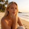 Boho Ocean Beach Summer Starfish Shell Conch Rings Set For Women Men Metal Sea Star Stackable Finger Ring Vacation Party Zircon