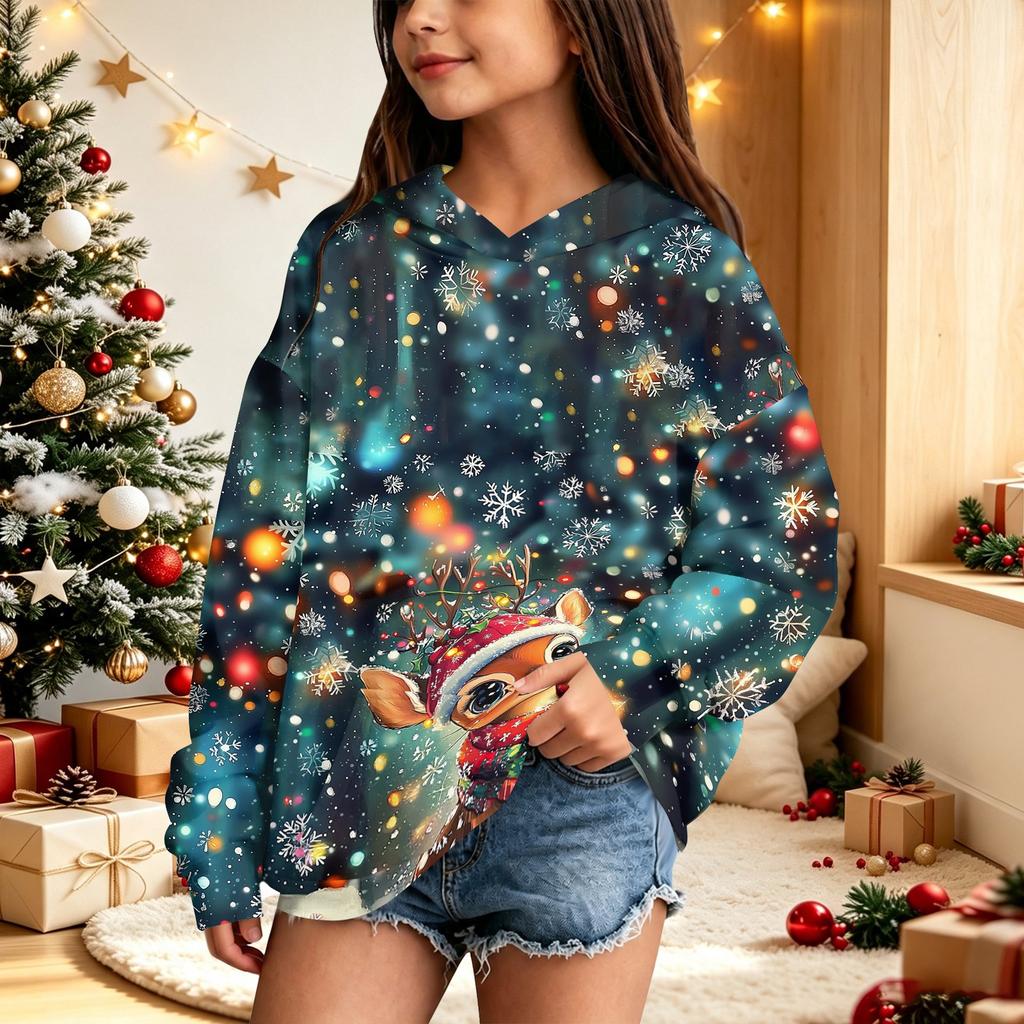 Children's Christmas printed sweater