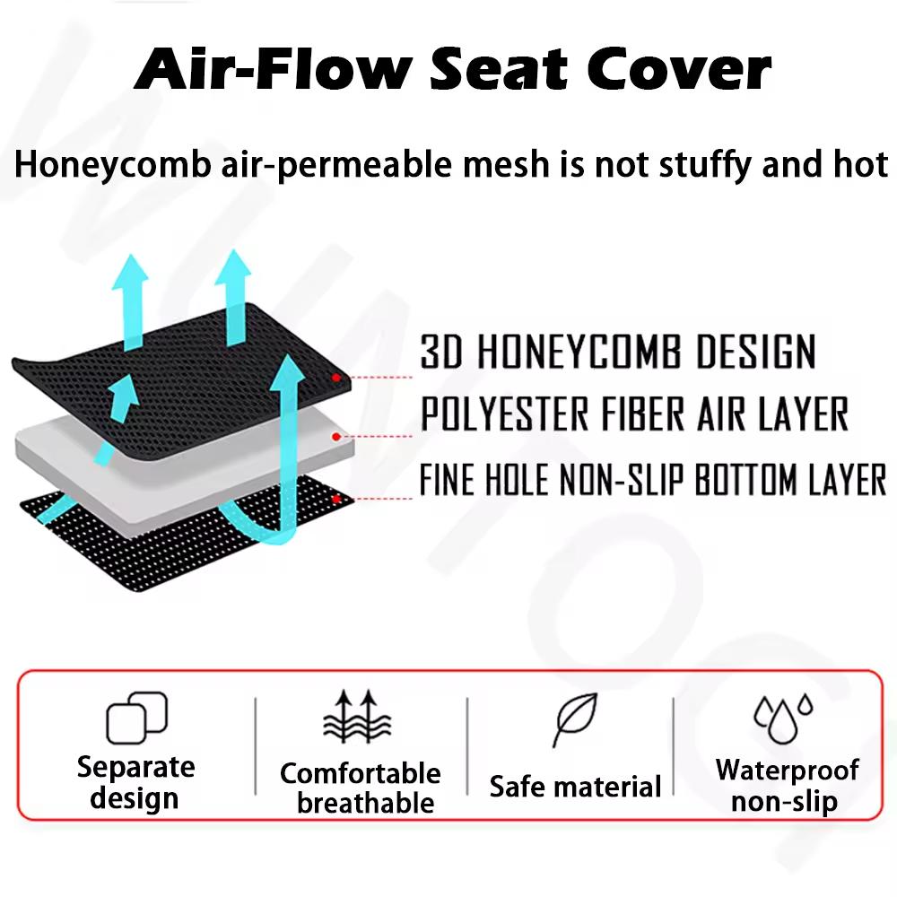 Himalayan450 Nylon Mesh Fabric Non-slip Cushion For Royal Enfield Himalayan 450 NEW Motorcycle 3D Honeycomb Insulated Seat Cover