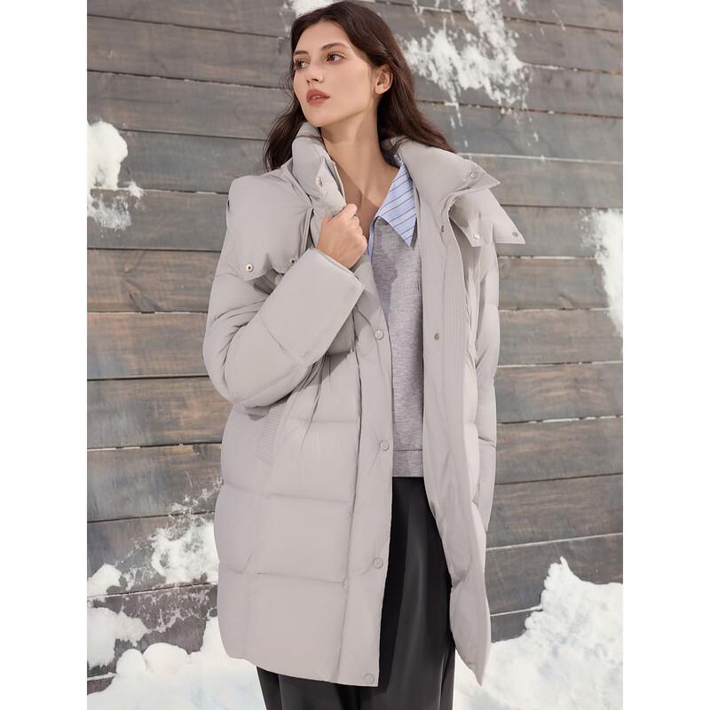 ELLE Women's Hooded Duck Down Puffer Jacket