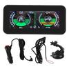 Universal Intelligent Car Inclinometer Tilt Gauge High Resolution HUD Digital Angle Slope Meter for Automobile