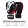 1 Pair Adult Boxing Gloves Men Punching Training Sparring Comfortable Adjustable Fighting Mitts Hand Protector Black Red Blue