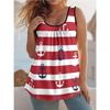 Casual Loose Flower Print T-shirt Fashionable Versatile Women's Top Comfortable Camis Tank Tops