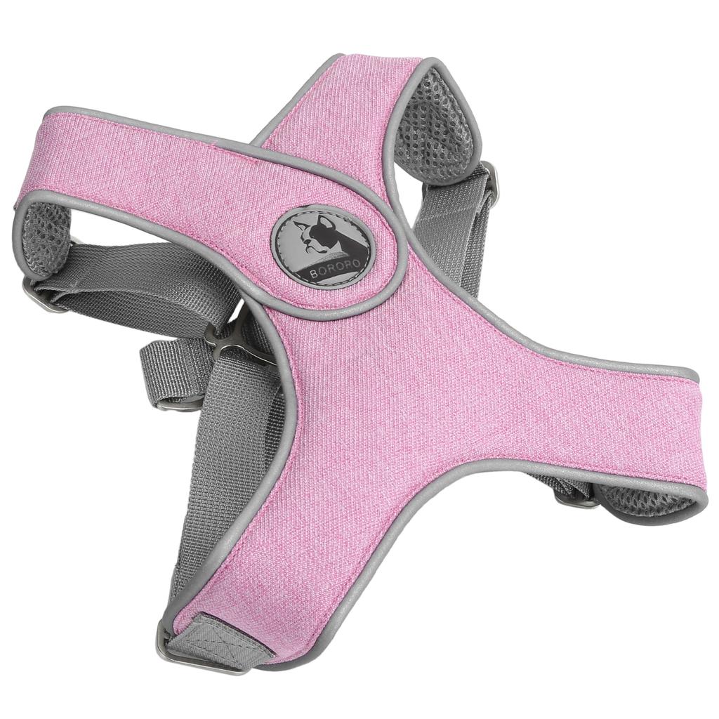 Pet Leash Vest Reflective Harness Adjustable Breathable Cat Dog Outdoor Walking StrapPink XS