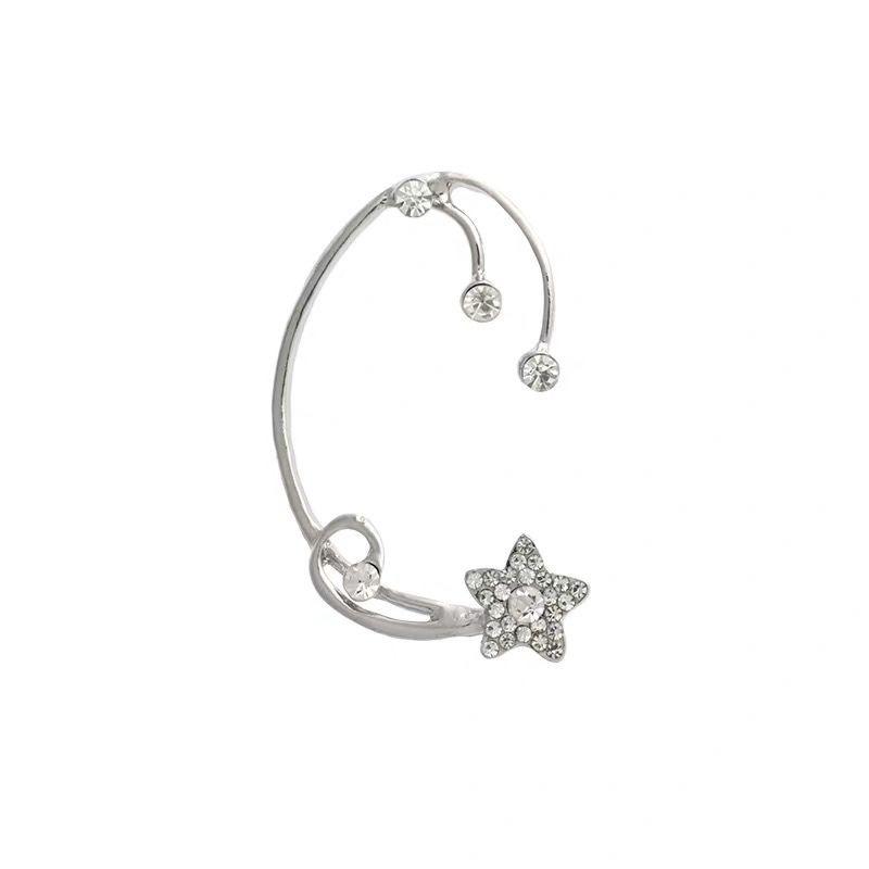 Diamond ins Meteor Star Ear Hanging Earrings Cold Wind Niche Versatile Personality Earrings Earrings Women