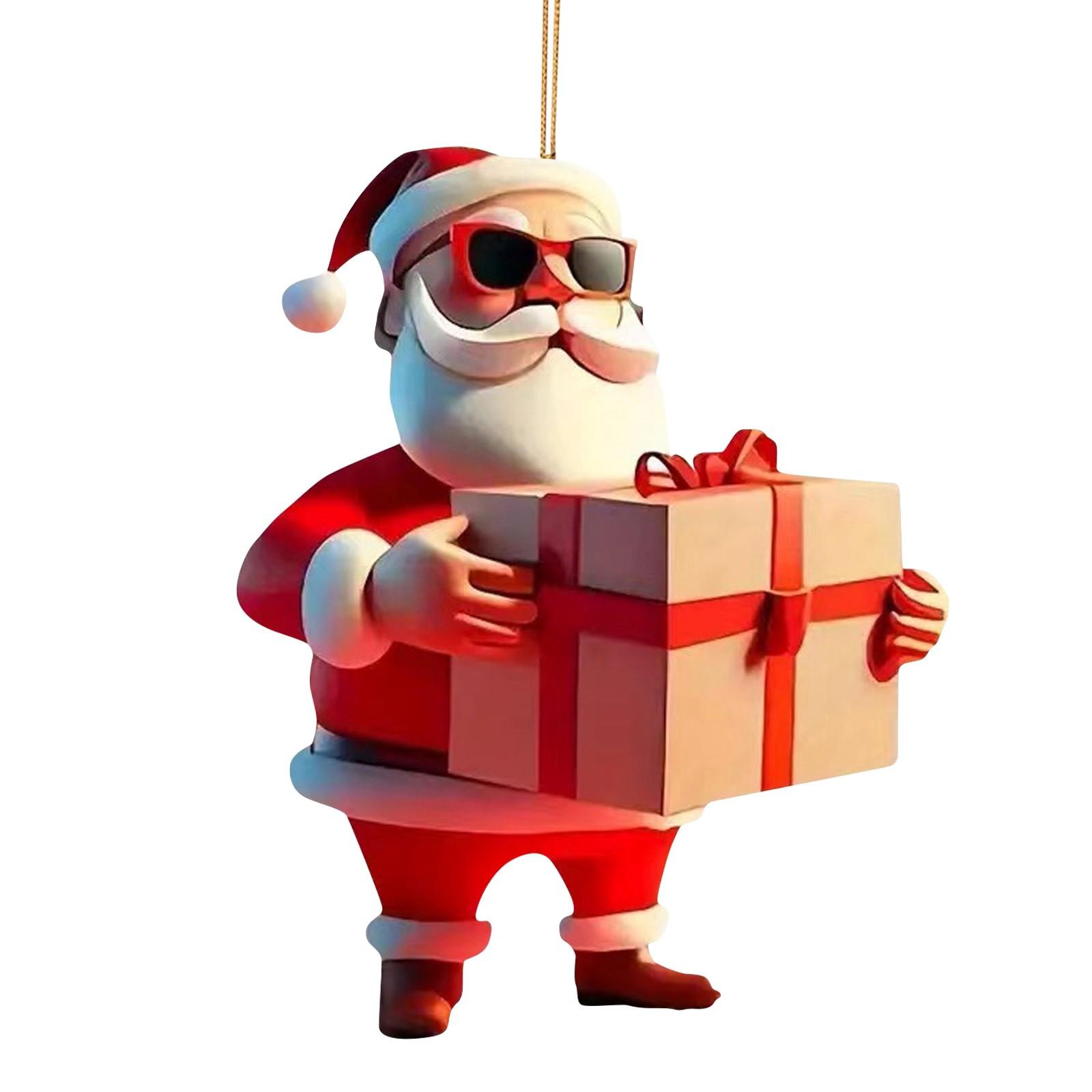 

2D ялинкові прикраси, ялинкові прикраси, підвіски, сніговики, літні люди, прикраси для автомобілів One Size