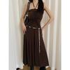 Bohemian Vintage Taillengürtel mit Muschelperlen-Weberei für Sommerkleid-Accessoires