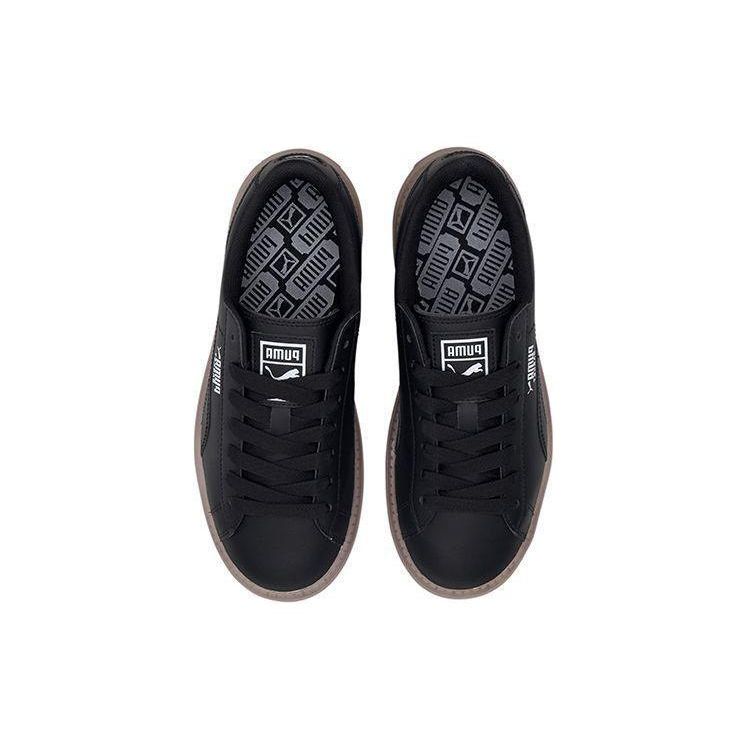 Puma Platform Trace Comfortable Casual Low-Top Sneakers Women Sneakers Black 371656-02